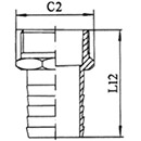 Hex Tail Stainless Steel Fittings