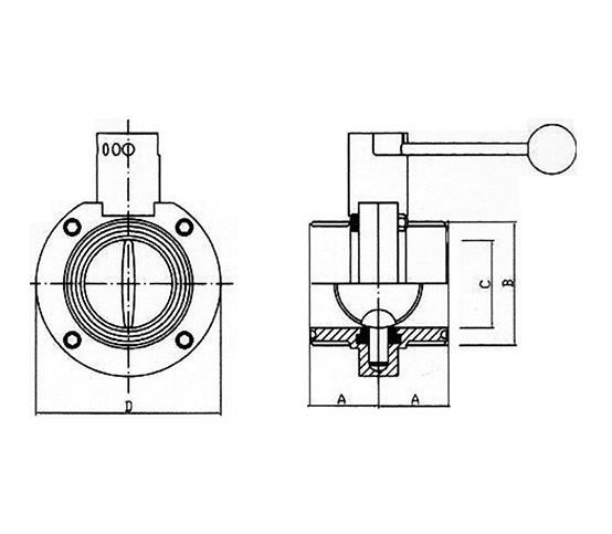 Stainless Steel Hygienic Butterfly Valves